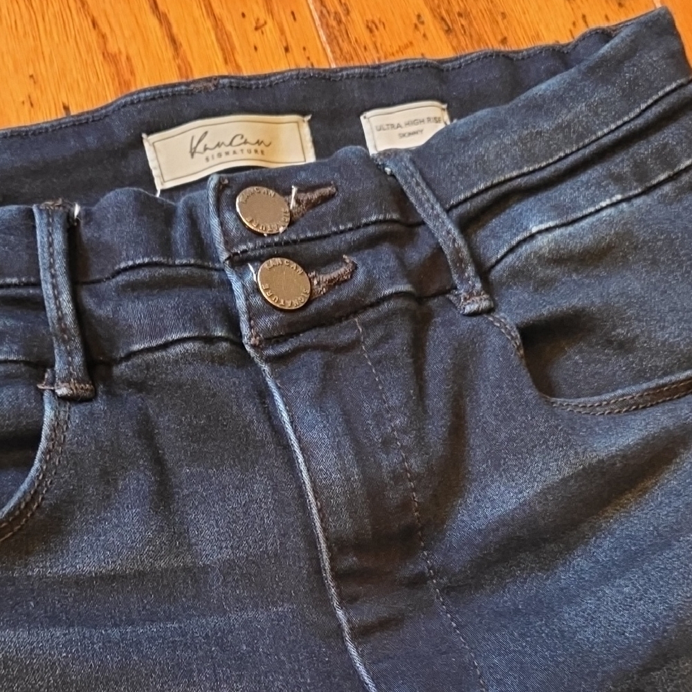 So Soft! KanCan Women's Dark Indigo High Rise Jeans